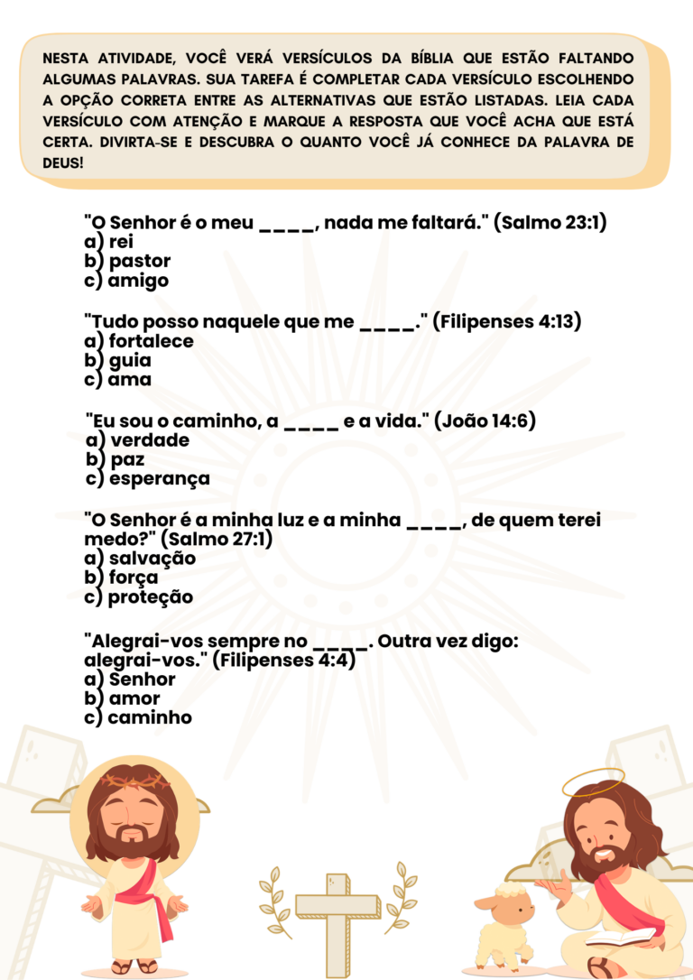 Cópia de Complete o versículo